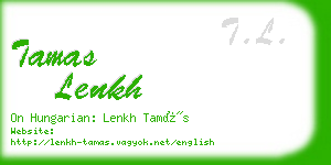 tamas lenkh business card